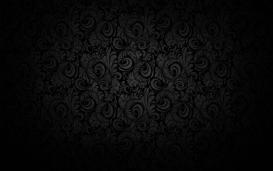 Dark Baroque Floral Pattern with Ornate Swirls and Elegant Vintage Motifs HD wallpaper