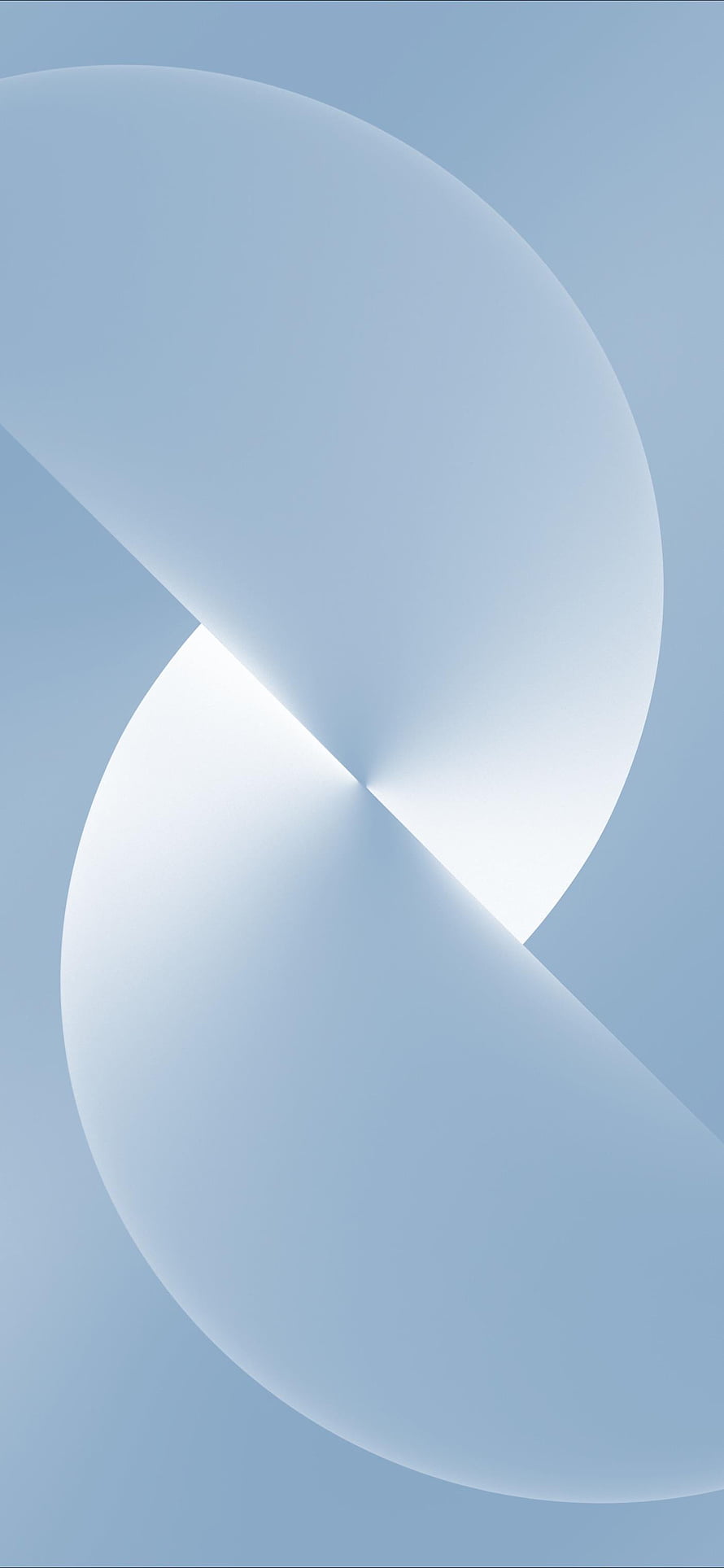 Minimalist Abstract Blue Geometric Wallpaper with Soft Curved Shapes and Subtle Depth HD phone wallpaper
