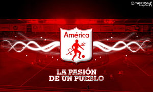 America De Cali Soccer Club Crest With Stadium Background And Passionate Fan Slogan HD wallpaper