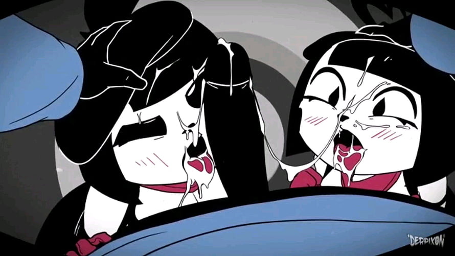 Mime and Dash Anime Style Illustration with Distorted Faces and Dark Aesthetic HD wallpaper