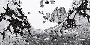 Radiohead A Moon Shaped Pool Abstract Black and White Fluid Art Wallpaper HD wallpaper