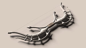Karna's Divine Bow 3D Render Fantasy Weapon Concept Art HD wallpaper