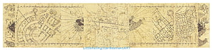The Marauder's Map from Harry Potter: Vintage Parchment City Plan with Hidden Locations HD wallpaper