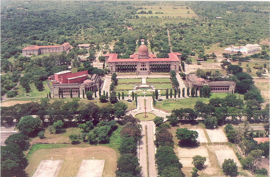 Aerial View of National Defence Academy Campus in India HD wallpaper