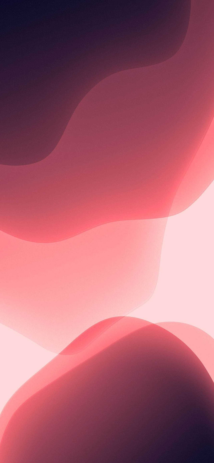 Abstract Gradient Wave Wallpaper in Soft Pink and Deep Purple Tones HD phone wallpaper
