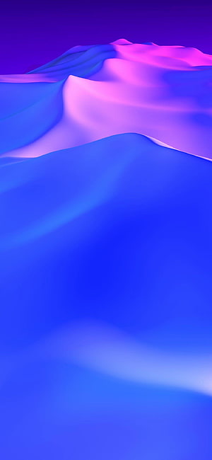 Abstract Blue and Purple Gradient Waves with Soft 3D Fabric Texture HD phone wallpaper