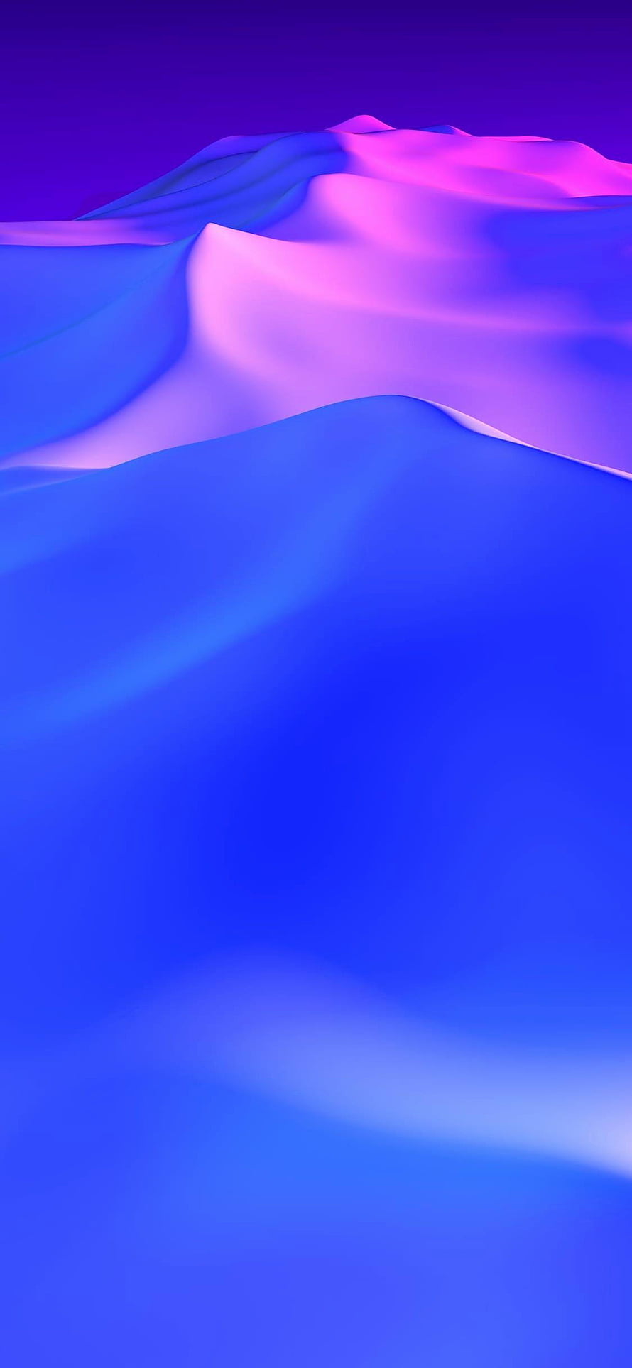 Abstract Blue and Purple Gradient Waves with Soft 3D Fabric Texture HD phone wallpaper