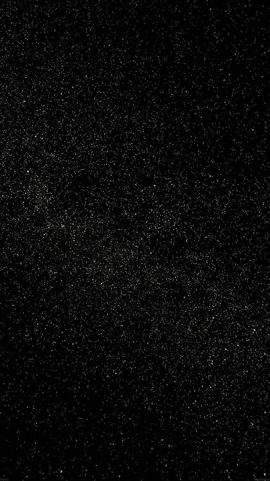Pitch Black Starfield with Dense White Stars on Deep Space Background HD phone wallpaper