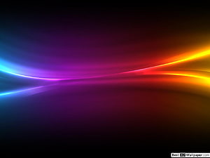 Vibrant Neon Light Trails on Dark Abstract Background HD wallpaper