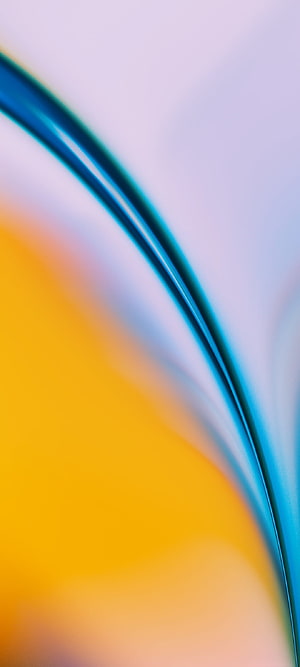 OnePlus Nord 2 5G Abstract Gradient Wallpaper with Curved Blue and Yellow Shapes HD phone wallpaper