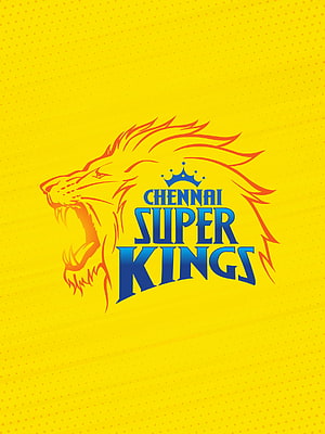 Chennai Super Kings Official Team Logo With Roaring Lion Crest On Yellow Background HD phone wallpaper
