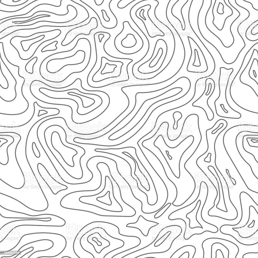 Seamless Topographic Contour Line Pattern for Minimalist Design Backgrounds HD phone wallpaper
