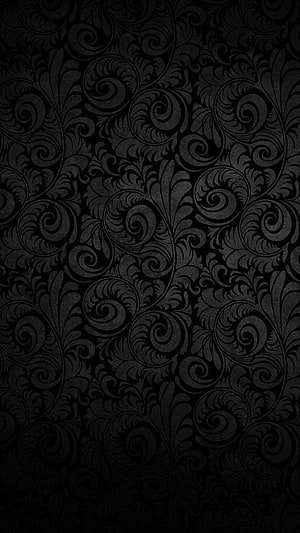 Dark Baroque Floral Pattern with Intricate Swirls and Ornamental Motifs HD phone wallpaper
