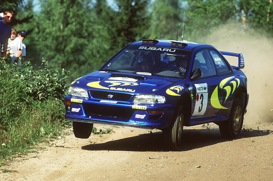 Colin McRae Subaru Impreza WRC Rally Finland 1997 Dirt Stage Action HD wallpaper