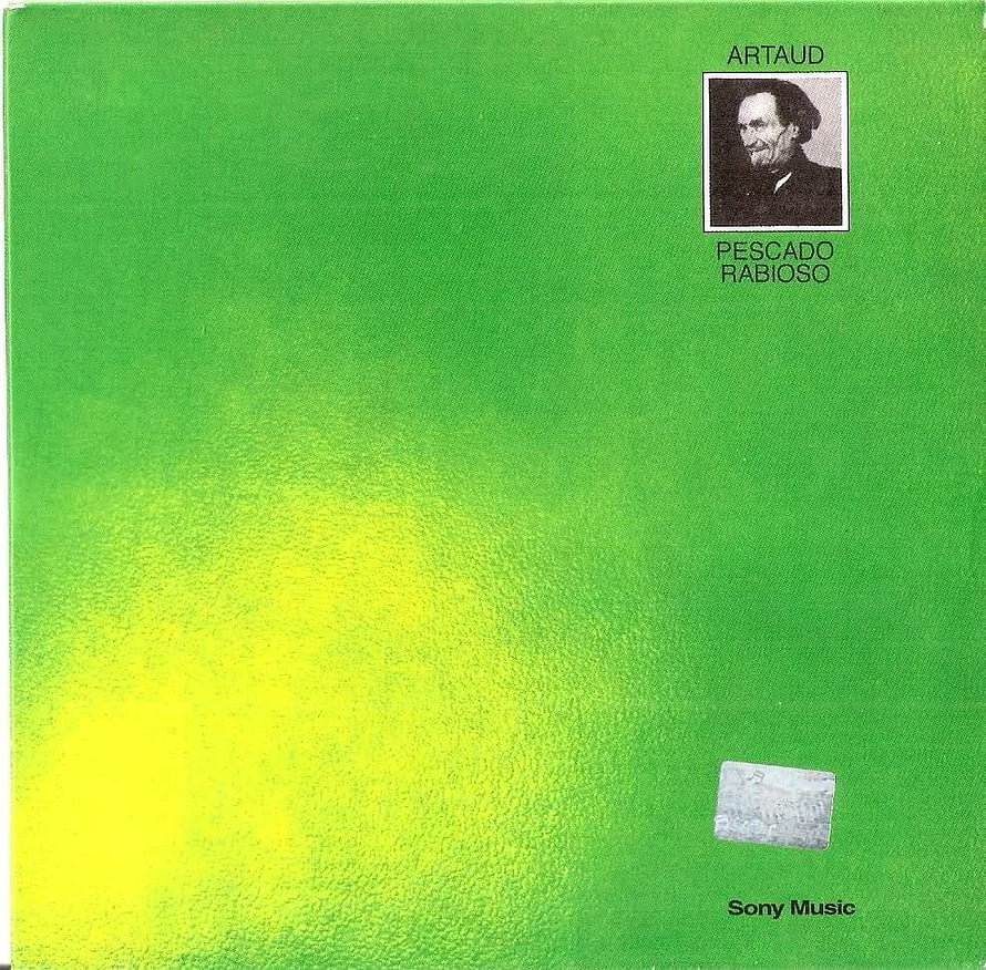 Artaud Pescado Rabioso Album Cover with Green Gradient and Portrait HD wallpaper