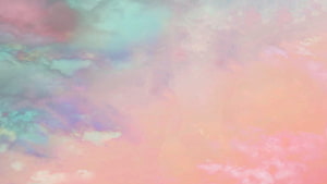 Soft Pastel Clouds with Dreamy Pink and Mint Hues for a Romantic Aesthetic HD wallpaper