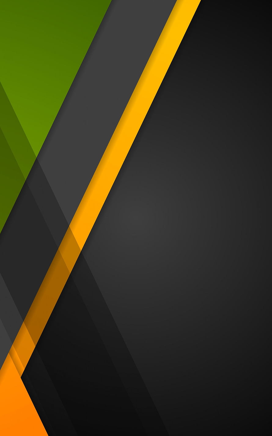 Abstract Geometric Diagonal Stripes in Green, Black, and Orange HD phone wallpaper