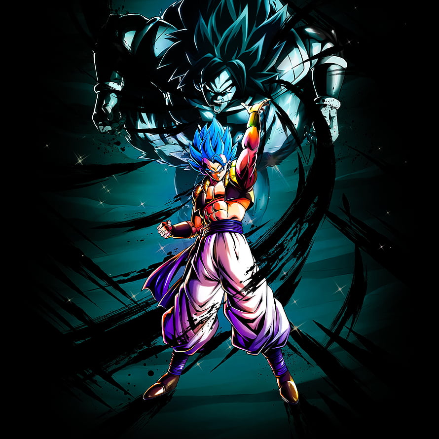 Super Gogeta Blue Hair Dragon Ball Legends Anime Character Artwork HD phone wallpaper