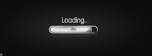Minimalist Dark Loading Screen with Metallic Progress Bar at 90 Percent HD wallpaper