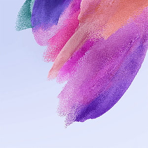 Vibrant Watercolor Abstract Art with Purple Pink and Peach Brushstrokes on Light Background HD phone wallpaper