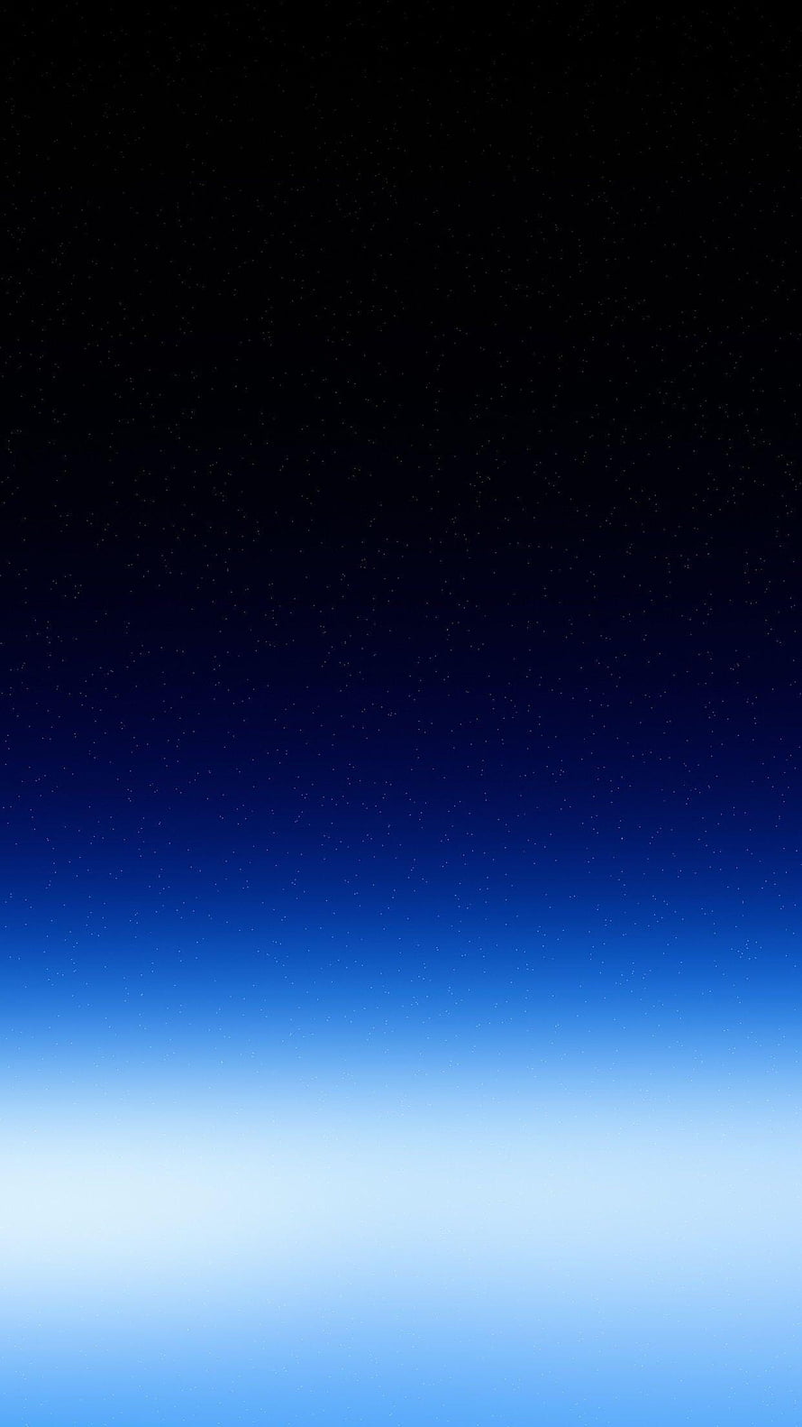Minimalist Night Sky Gradient with Faint Stars and Soft Blue Horizon Glow HD phone wallpaper