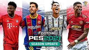 eFootball PES 2021 Season Update Featuring Top Football Stars in Club Kits HD wallpaper