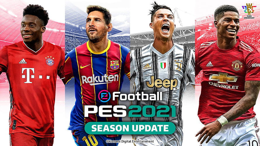 eFootball PES 2021 Season Update Featuring Top Football Stars in Club Kits HD wallpaper