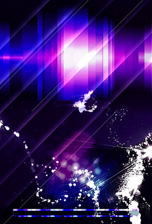 Abstract Purple and Blue Digital Light Burst with Glowing Particles and Diagonal Beams HD phone wallpaper