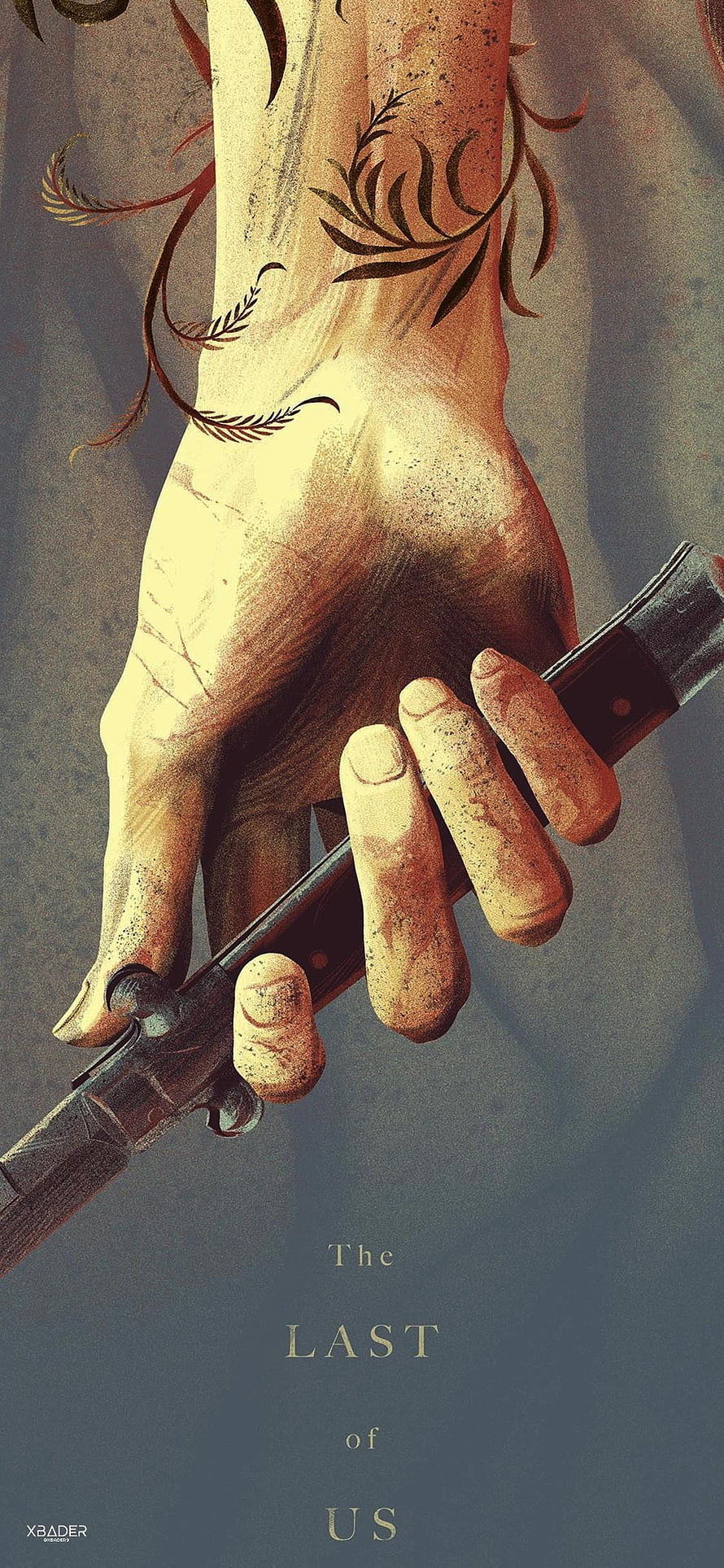 The Last of Us Part II Tattooed Hand Gripping Pistol Artwork HD phone wallpaper
