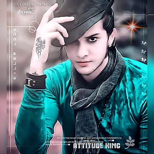 Stylish Young Man in Teal Jacket and Black Hat with Edgy Attitude Portrait HD phone wallpaper