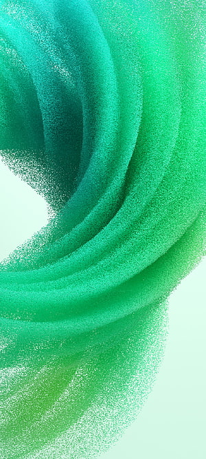 Emerald Green Particle Flow Abstract Minimalist Wallpaper HD phone wallpaper