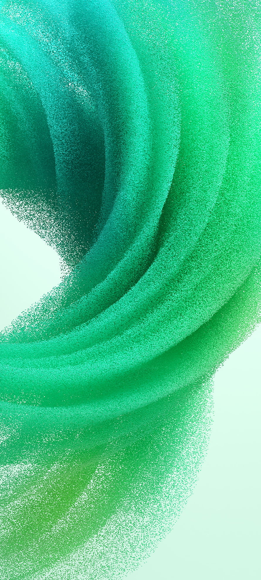 Emerald Green Particle Flow Abstract Minimalist Wallpaper HD phone wallpaper