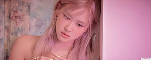 Rose from Blackpink in soft pink tones from the On The Ground music video HD wallpaper