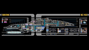 Star Trek Voyager NCC-74650 Engineering Schematic Blueprint HD wallpaper