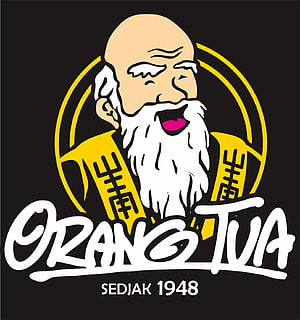 Orang Tua Brand Logo Featuring Elderly Man Illustration and Vintage Typography, Gambar Logo Anggur Merah Cap Orang Tua, #orang tua HD phone wallpaper