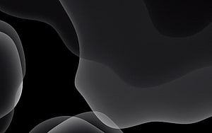 Dark Grey Abstract Minimalist Wallpaper with Smooth Organic Shapes HD wallpaper