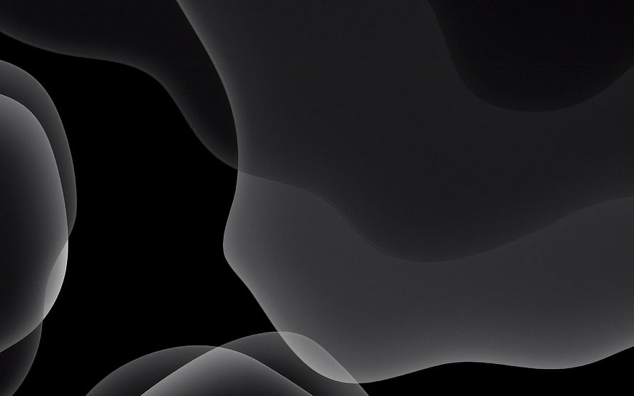 Dark Grey Abstract Minimalist Wallpaper with Smooth Organic Shapes HD wallpaper