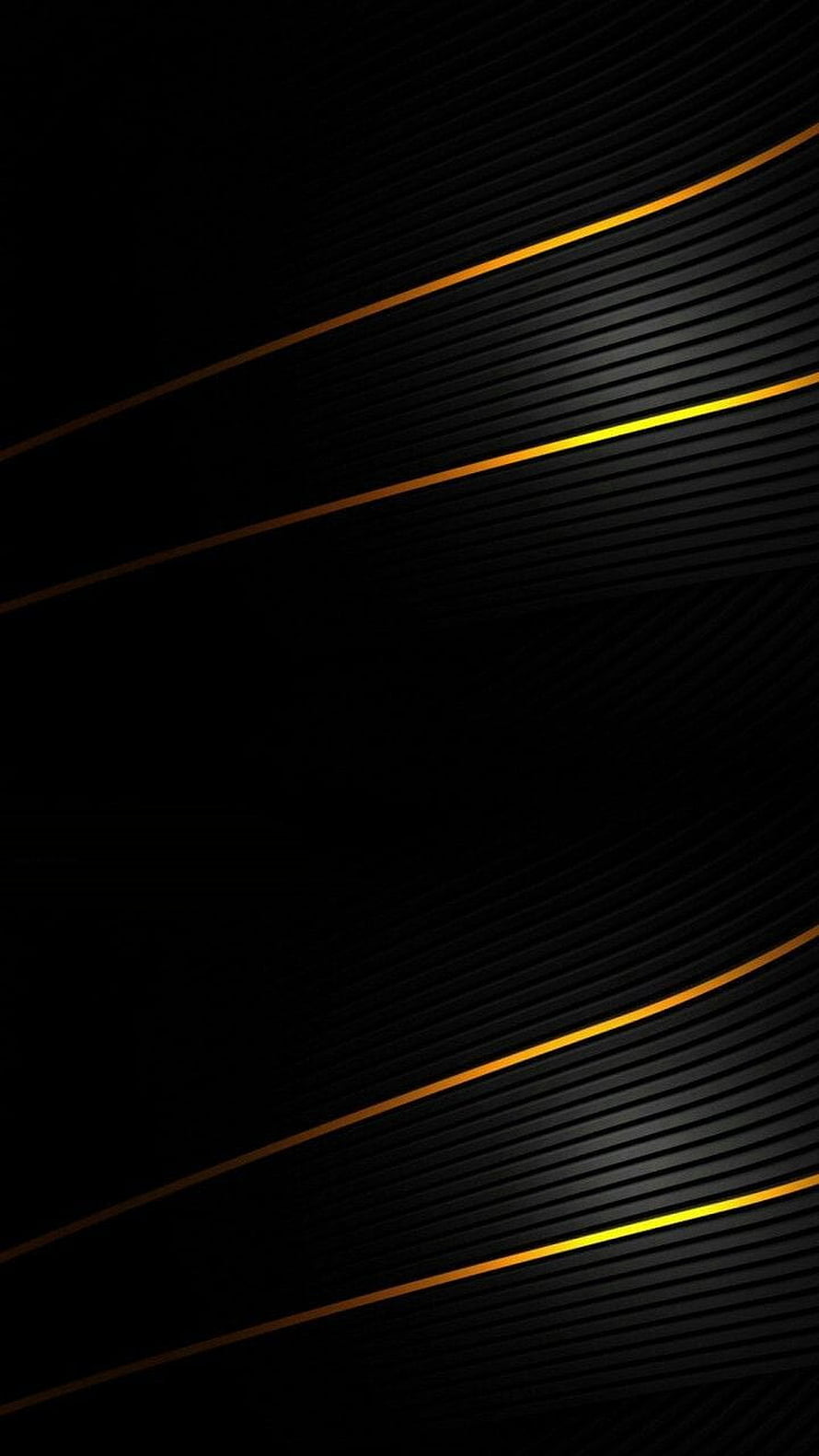 Sleek Black and Gold Abstract Lines with Curved Geometric Patterns HD phone wallpaper