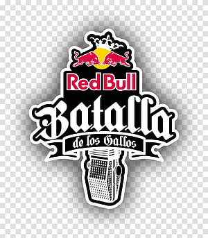 Red Bull Batalla de los Gallos Logo with Vintage Microphone and Roosters HD phone wallpaper
