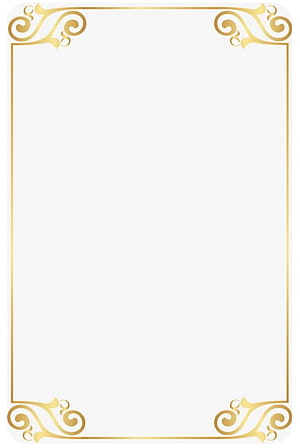 Elegant Gold Ornamental Frame with Vintage Scrollwork Corners on White Background HD phone wallpaper