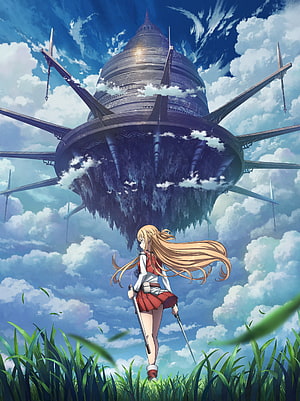 Sword Art Online Progressive Aria of a Starless Night Anime Key Visual HD phone wallpaper