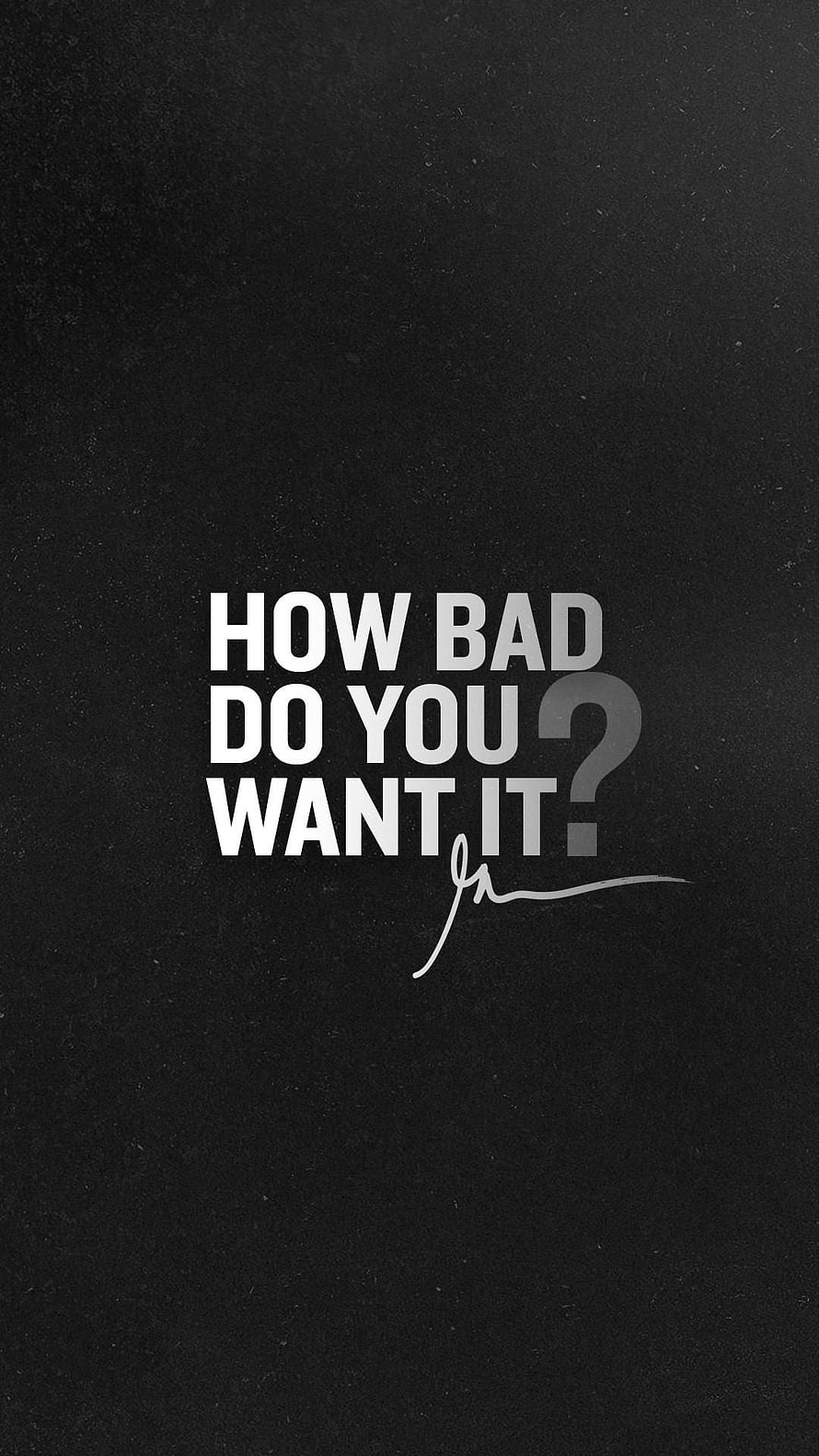Minimalist Black Fitness Quote Wallpaper with White Typography HD phone wallpaper