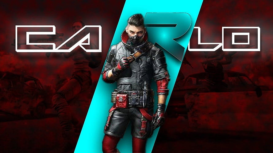 Carlo Character Art from PUBG Mobile with Tactical Gear and Red Background HD wallpaper