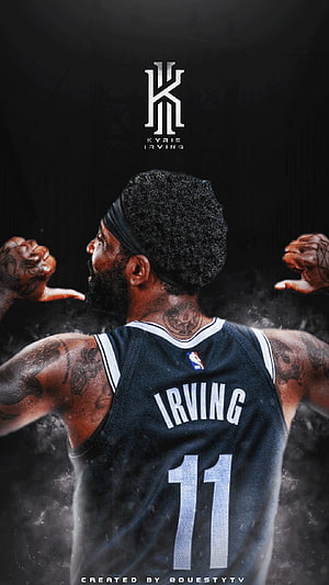 Kyrie Irving Dallas Mavericks Jersey 11 Dramatic Back View Sports Poster HD phone wallpaper