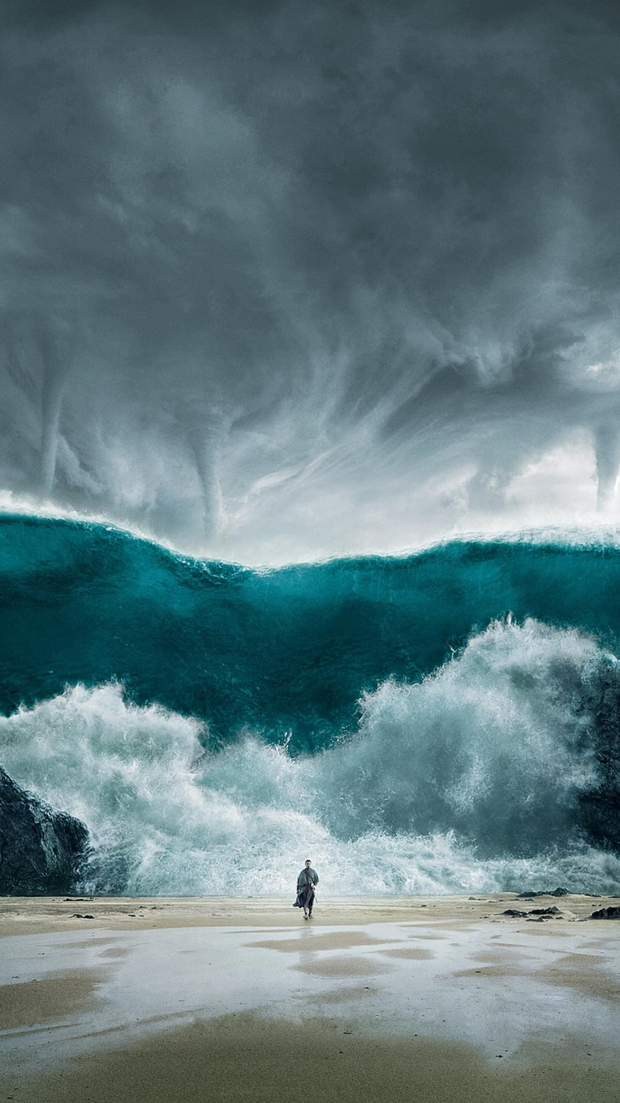 Moses Standing Before the Parted Sea in Exodus Gods and Kings HD phone wallpaper