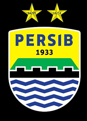 Persib Bandung Official Club Crest Emblem With Championship Stars HD phone wallpaper
