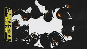 ASAP Rocky Testing Album Cover Art with Group Circle Composition HD wallpaper
