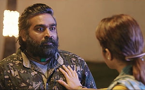 Vijay Sethupathi in a dramatic scene from the Tamil film 96 HD wallpaper