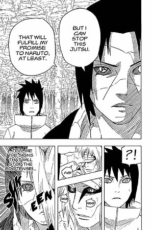 Naruto Manga Panel: Sasuke and Itachi Discussing the Edo Tensei Jutsu HD phone wallpaper