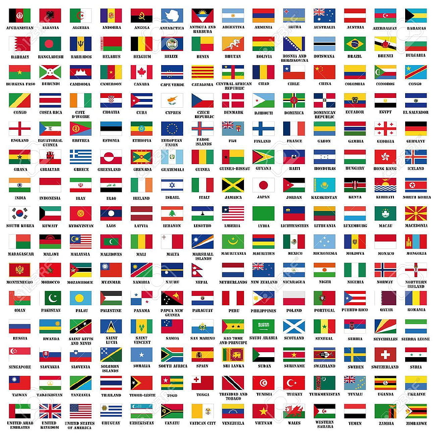 Complete Collection of National Flags From Every Country Around the World HD phone wallpaper